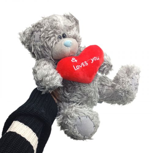 М'яка іграшка “Ведмедик”, висота 30 см (СІРИЙ)