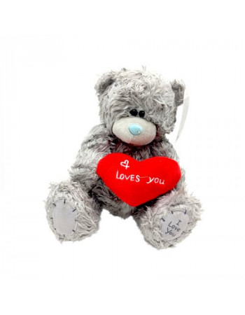 М'яка іграшка “Ведмедик”, висота 30 см (СІРИЙ)