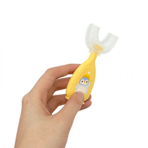 Дитяча зубна щітка-капа в футлярі (СИНЯ)