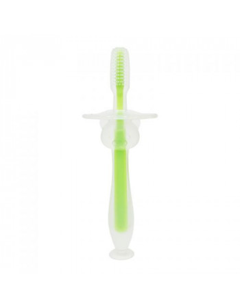 Зубна щітка з обмежувачем, салатовий