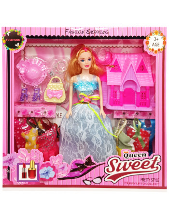 Дитяча лялька з нарядами 'Queen Sweet' 313K44(Blue) з аксесуарами
