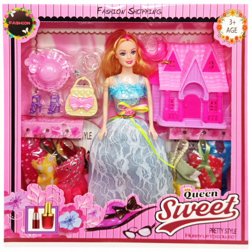 Дитяча лялька з нарядами 'Queen Sweet' 313K44(Blue) з аксесуарами