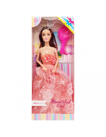 Дитяча Лялька 'Beautiful Girl' D200-216(Orange) в святковій сукні