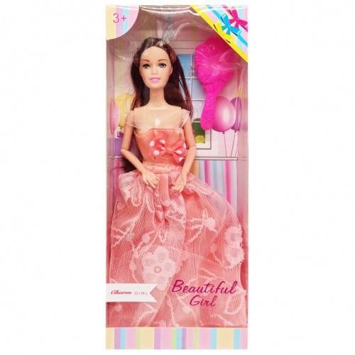 Дитяча Лялька 'Beautiful Girl' D200-216(Orange) в святковій сукні