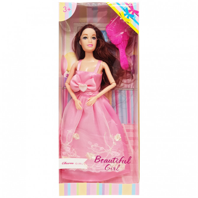 Дитяча Лялька 'Beautiful Girl' D200-216(Pink) в святковій сукні