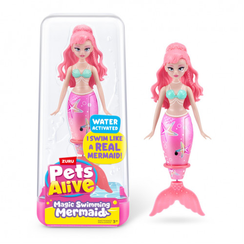 Интерактивная игрушка Волшебная русалочка Розовая звезда Pets  Robo Alive 9567A