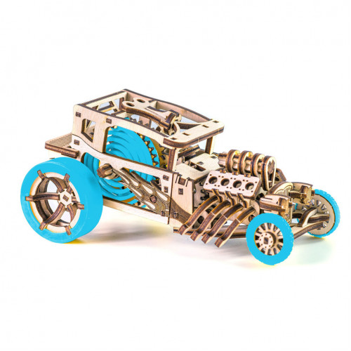 Дерев'яний конструктор 'Hot Rod' Time for Machine T4M380303 (Синій)