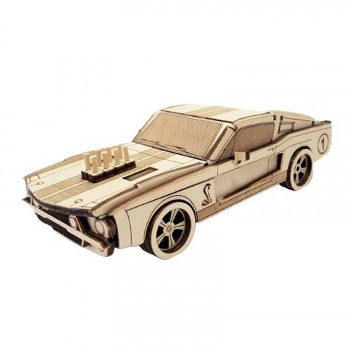 Деревянный конструктор Золотая Серия автомобиль 'Mustang' BB2musta