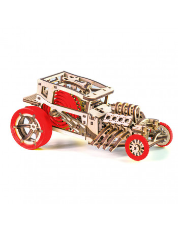 Дерев'яний конструктор 'Hot Rod' Time for Machine T4M380303 (Червоний)