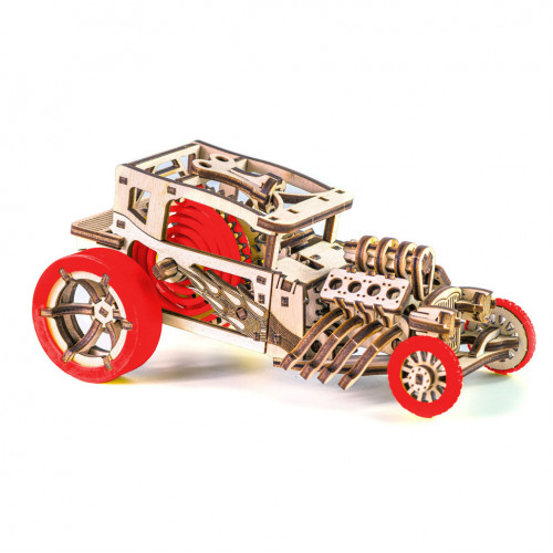 Дерев'яний конструктор 'Hot Rod' Time for Machine T4M380303 (Червоний)