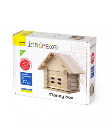 Дерев'яний конструктор 'Скарбничка' Igroteco 900293, 37 деталей