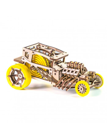 Дерев'яний конструктор 'Hot Rod' Time for Machine T4M380303 (Жовтий)