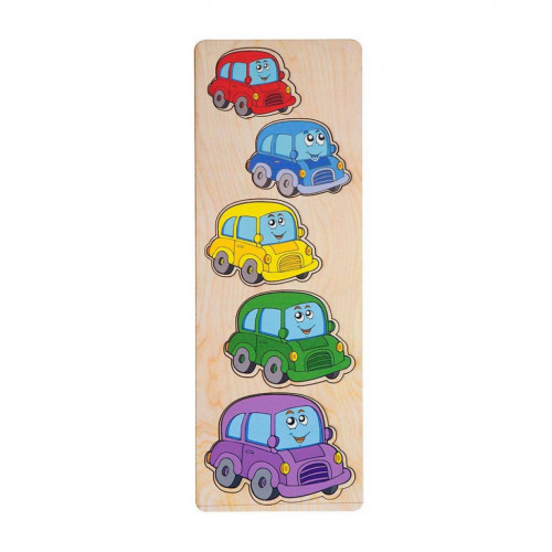 Настольная игра-сортер 'Машинки' Ubumblebees (ПСД066) PSD066 больше-меньше