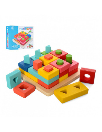 Деревянная игрушка Геометрика  MD 2345 сортер-вкладыш