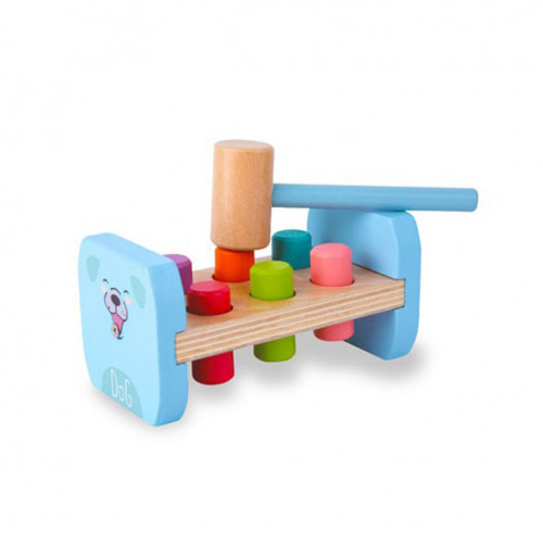 Деревянная игрушка стукачка 'Собачка' MD 0839 молоток Собака