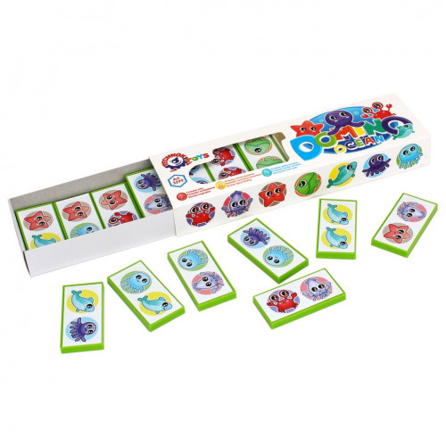 Настольная игра Домино детская 'Океан' ТехноК 3299TXK