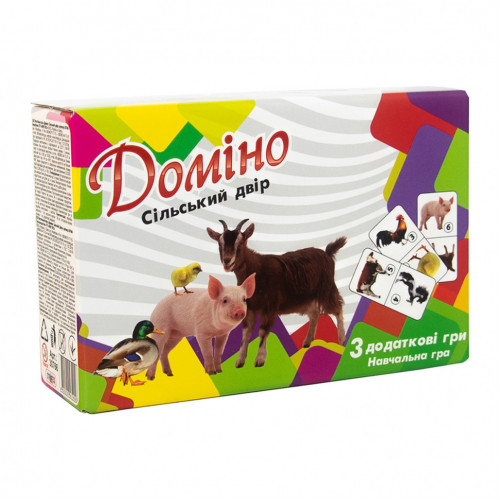 Настольная игра Домино 'Сельский двор' 30766 (укр.)