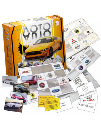 Настольная игра 'Лото «Автомобили» + Викторина' MKB0110 правила игры на рус. и укр. языках
