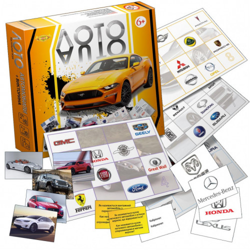 Настольная игра 'Лото «Автомобили» + Викторина' MKB0110 правила игры на рус. и укр. языках
