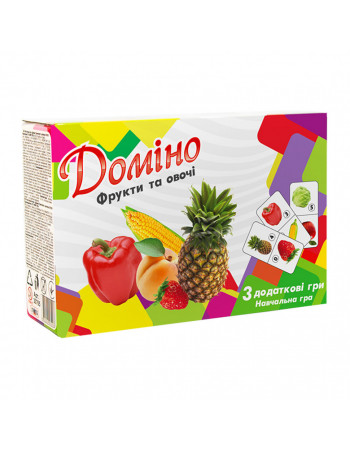 Настольная игра Домино 'Фрукты и овощи' 30764 (укр.)