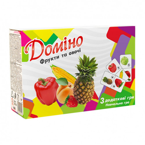 Настольная игра Домино 'Фрукты и овощи' 30764 (укр.)