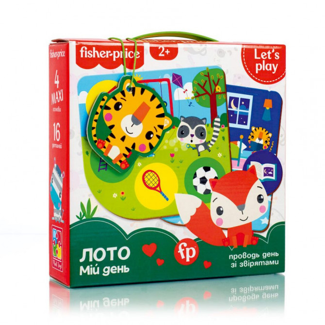 Гра настільна 'Fisher Price. Лото. Мій день' VT2910-02, 4 гральні поля