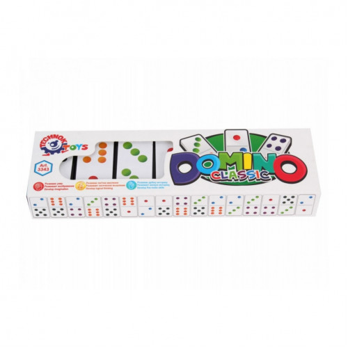 Настольная игра Домино детская 'Классическое' ТехноК 3343TXK
