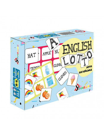 Развивающая настольная игра 'Лото английский/English lotto' 2118-UM 48 фишек