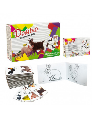 Настольная игра Домино 'Сельский двор' 30766 (укр.)