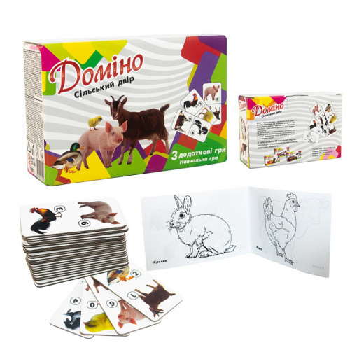 Настольная игра Домино 'Сельский двор' 30766 (укр.)