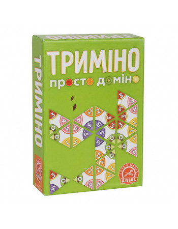 Настольная игра Тримино (Супердомино) Arial 911081, 56 фишек