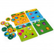 Гра настільна 'Fisher Price. Лото. Вивчаємо тварин' VT2910-01, 4 гральні поля