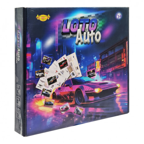Настольная игра 'Лото «Автомобили» + Викторина' MKB0110 правила игры на рус. и укр. языках