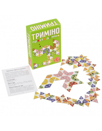 Настольная игра Тримино (Супердомино) Arial 911081, 56 фишек