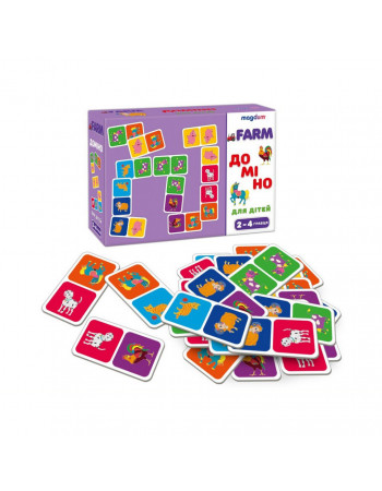 Детская развивающая игра Домино «Животные» ME5032-22, 28 карточек