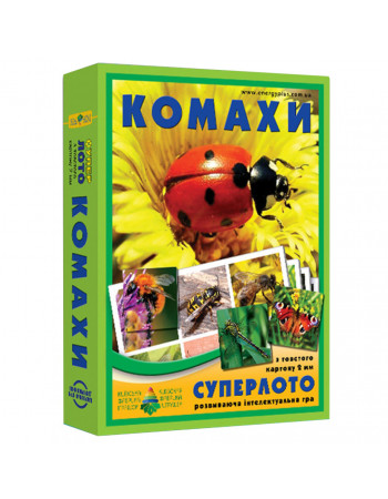 Настольная игра супер ЛОТО 'Насекомые' 81947, 36 карточек