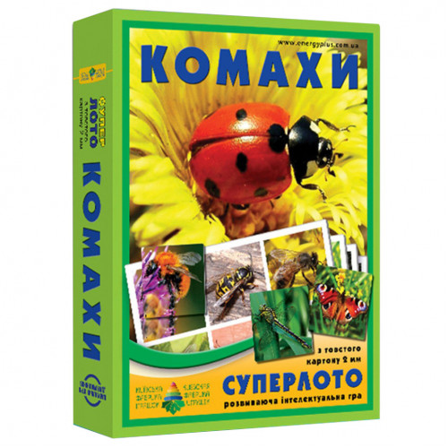 Настольная игра супер ЛОТО 'Насекомые' 81947, 36 карточек