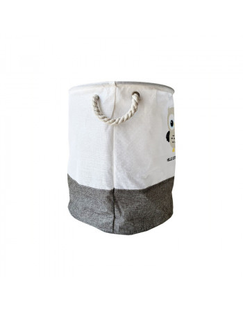 Корзина для игрушек и белья 'Hello cute animals Сова' MGZ-1006(Grey) 35 х 40 см