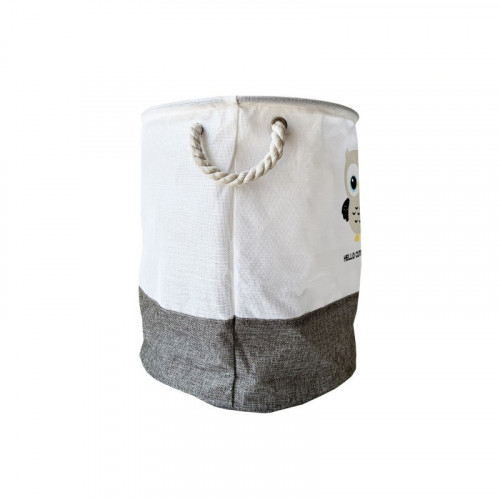 Корзина для игрушек и белья 'Hello cute animals Сова' MGZ-1006(Grey) 35 х 40 см