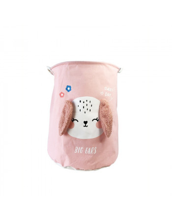 Корзина для игрушек и белья 'Big ears Собачка' MGZ-1009(Pink) 50 х 40 см