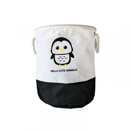 Корзина для игрушек и белья 'Hello cute animals Пингвин' MGZ-1006(Black) 35 х 40 см