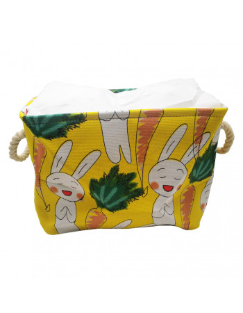 Кошик з бавовни Bambi CLR619 кошик 35-25-26см (Зайчик)