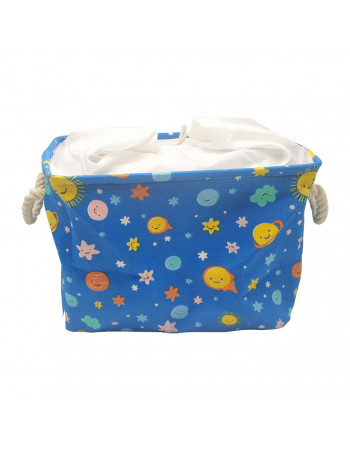 Кошик з бавовни Bambi CLR619 кошик 35-25-26см (Космос)