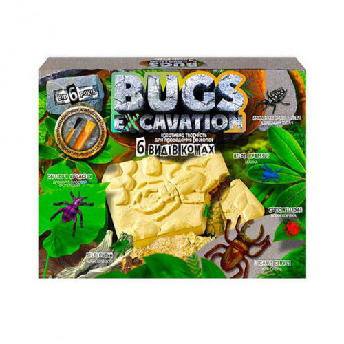 Детский набор для проведения раскопок 'Bugs Excavation' Жуки Danko Toys BEX-01U Укр BEX-01-06U