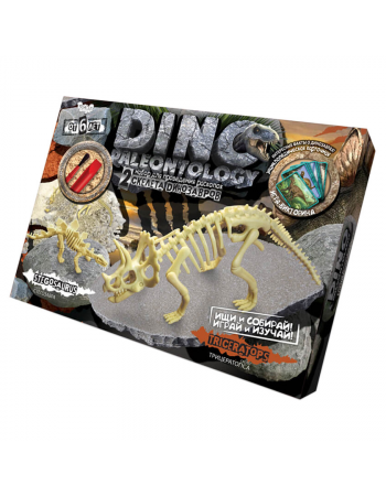Ігровий набір для проведення розкопок DINO PALEONTOLOGY 6377 в коробці  (Трицератопс)