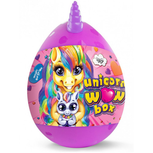 Набір для творчості в яйці 'Unicorn WOW Box' UWB-01-01U для дівчаток  (Фіолетовий)