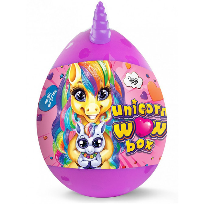 Набір для творчості в яйці 'Unicorn WOW Box' UWB-01-01U для дівчаток  (Фіолетовий)
