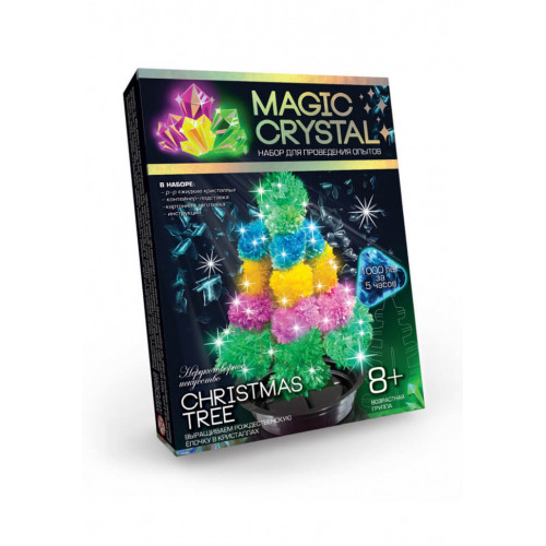 Детский набор для проведения опытов 'MAGIC CRYSTAL' OMC-01 безопасный Рождественскаямногоцветнаяелка