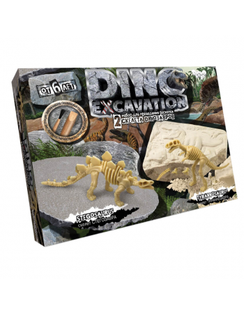 Детский набор для проведения раскопок динозавров DEX-01 DINO EXCAVATION  Стегозавр