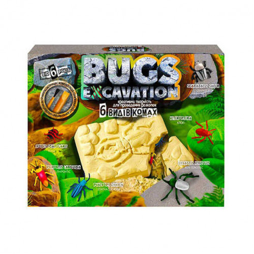 Детский набор для проведения раскопок 'Bugs Excavation' Жуки Danko Toys BEX-01U Укр BEX-01-05U